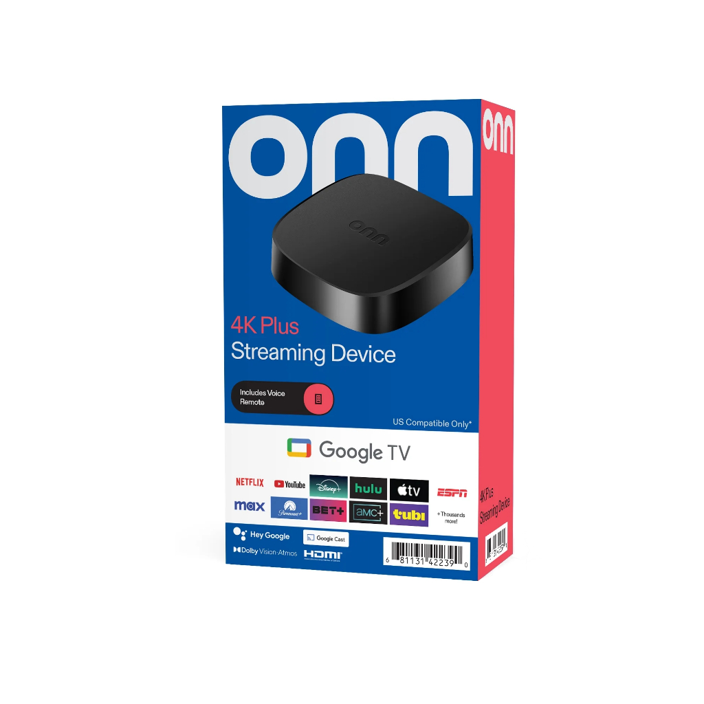 Google TV Box Onn 4K Plus Android 14 Dolby Vision Wifi 6 Amlogic ...