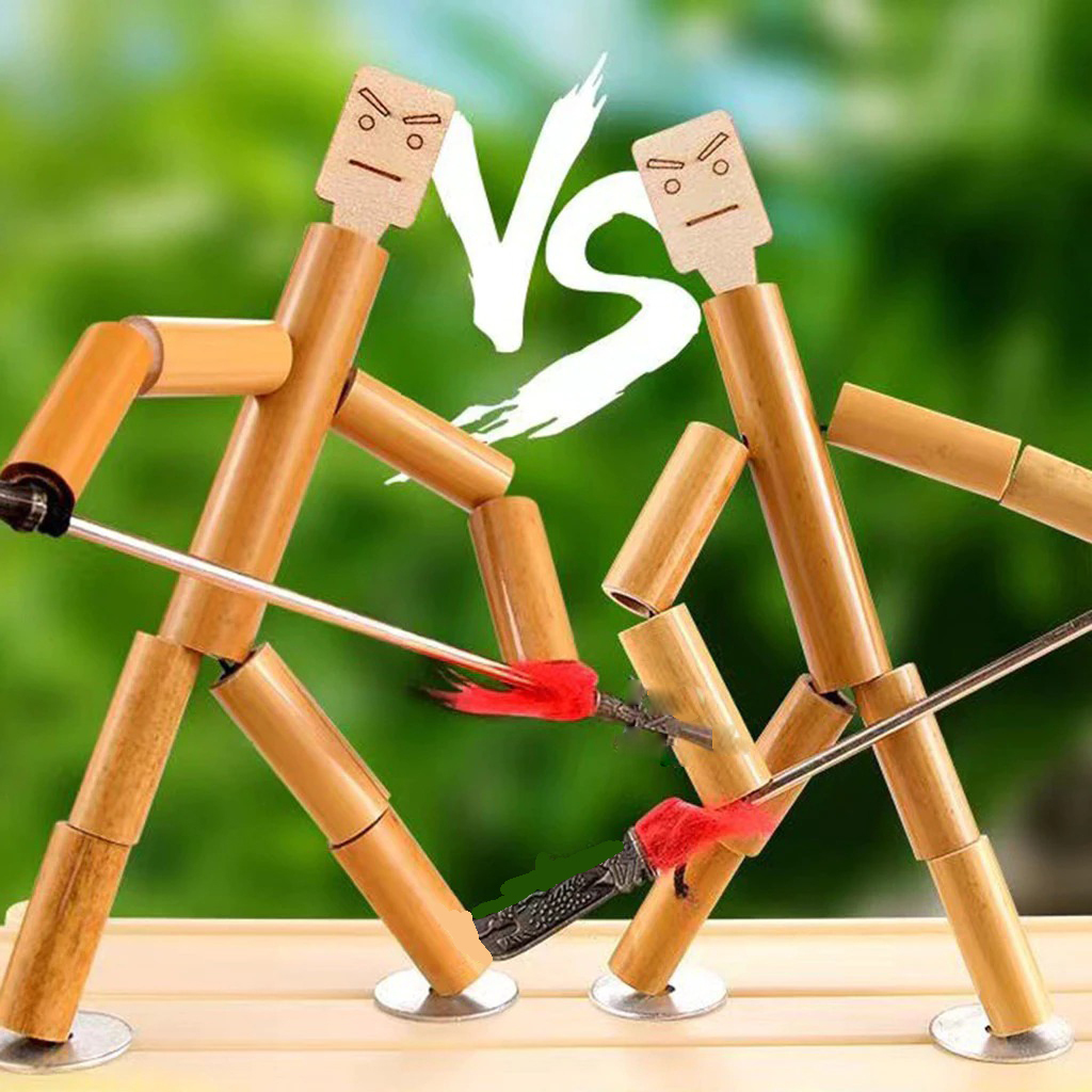 Đồ Chơi Chiến Đấu Thủ Công Tự Làm Rối Tre Đối Kháng PK Bằng Gỗ Trò Chơi ...