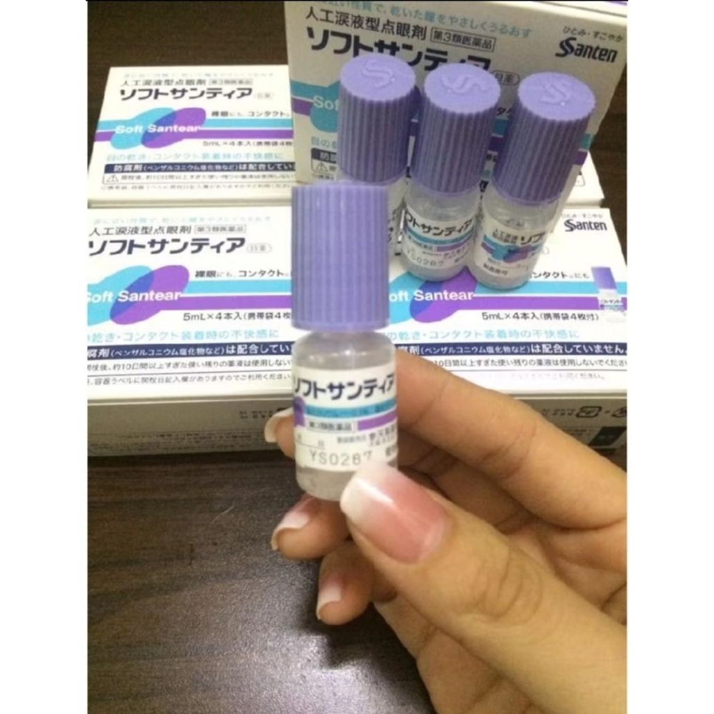 Nước Nhỏ Mắt Nhân Tạo Santen Nhật Bản  Lọ 5ml nội địa nhật bản