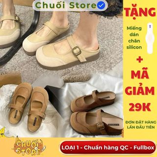 Giày sục nữ da PU tổng hợp dệt vải đế cao su hiện đại trẻ trung nhẹ nhàng êm ái