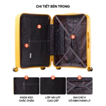 Vali Kéo MIA Du Lịch MIYO - Size 20/24 Inch, Nhựa PP Bền Bỉ, Hạn Chế Bể Vỡ,Khóa số, Bảo Hành Trọn Đời — ảnh 6