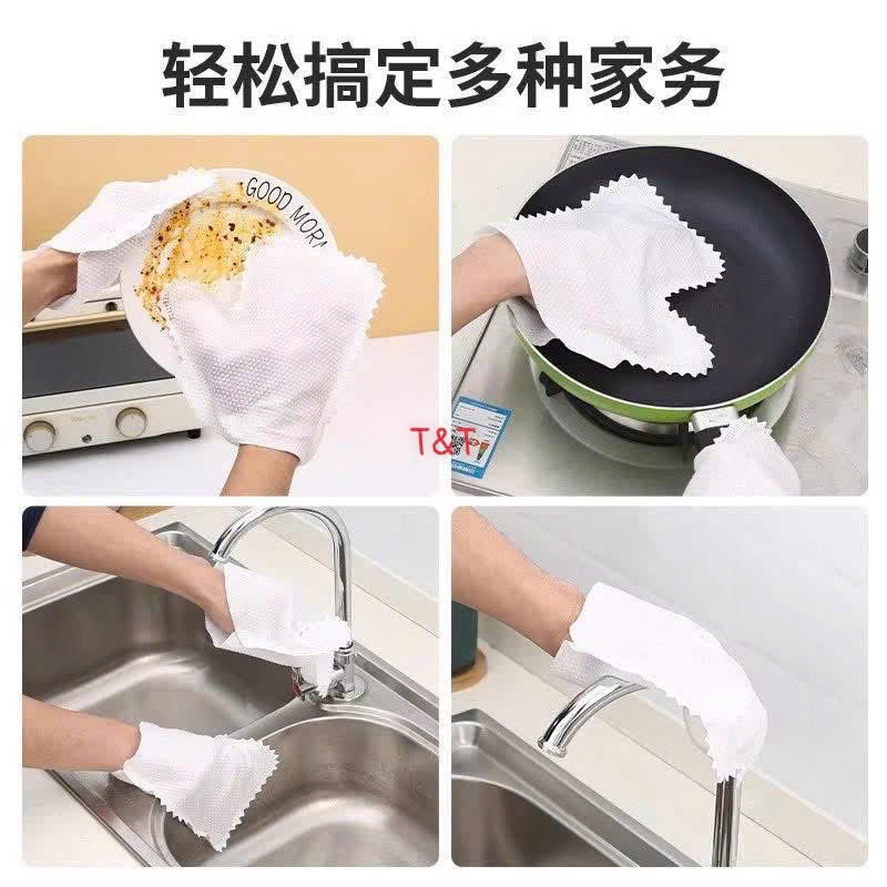 Set 10 gang tay dùng 1 lần lau dọn nhà cửa tiện lợi