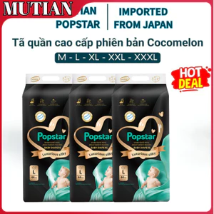 Tã quần cho bé MUTIAN Popstar ngâmm cho bé cao cấp Nhật Bản nhập khẩu mềm hút đến 12 tiếng