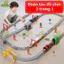 Đồ Chơi Xe Lửa Tàu Hỏa BỐ KHỦNG LONG Đồ Chơi Lắp Ráp Đường Ray Mô Hình Tàu Hỏa Siêu Tốc Chạy Bằng Pin Qùa Sinh Nhật