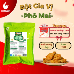 🧀 Bột Gia Vị Phô Mai 1kg Tone Ngọt | Lắc Gà, Khoai Tây, Làm Sốt Chấm, Pha Chế Đa Dụng – Soonicorn