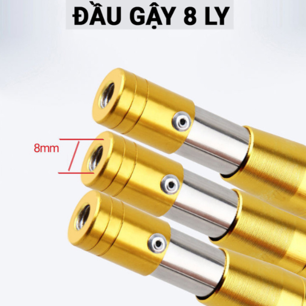 Bộ Gậy Liềm - Cưa - Vợt Hái Đa Năng Inox 304 Dài 3-8M Rút Gọn Siêu Tiện Lợi (Gậy+Vợt+Liềm+Cưa)