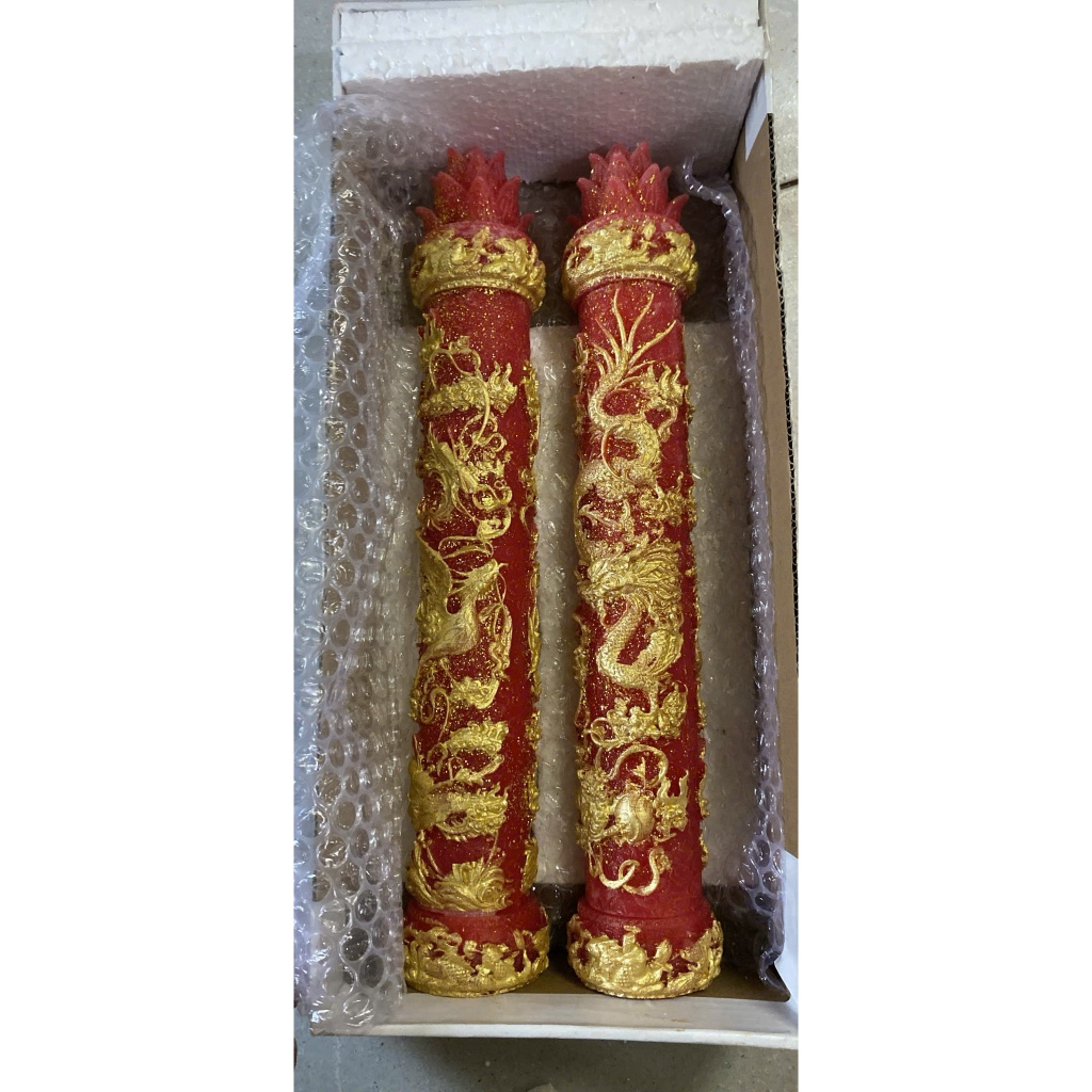 Nến Cưới LONG PHỤNG SEN Cao Cấp | Đèn Cầy Cưới Long Phụng | Lễ Gia Tiên - Ăn Hỏi - Huỳnh Gia Candle