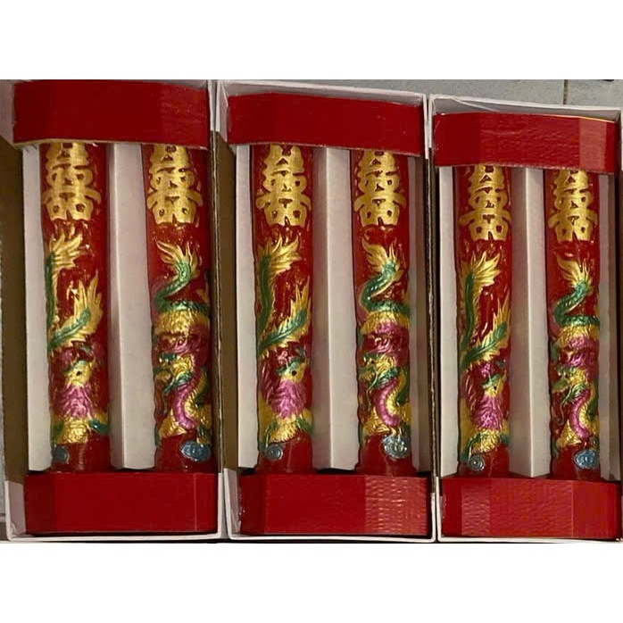 Nến Cưới SONG HỶ Cao Cấp | Đèn Cầy Cưới Long Phụng | Lễ Gia Tiên - Ăn Hỏi - Huỳnh Gia Candle