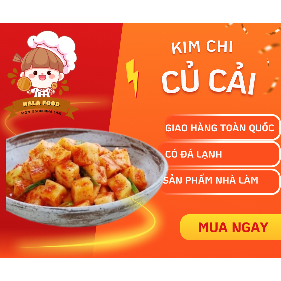 (Lưu ý: Chỉ nhận đơn miền Bắc, Trung) Kim chi củ cải nhà làm, kim chi ngon, kim chi Hàn Quốc