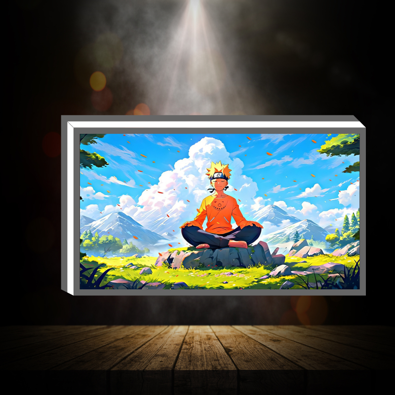 Hộp Đèn Led Anime - Naruto để bàn phòng khách, phòng ngủ, làm quà tặng, kỉ niệm ,in theo yêu cầu