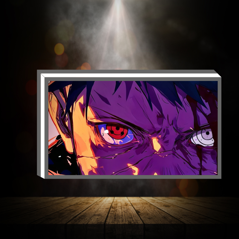 Hộp Đèn Led Anime - Naruto để bàn phòng khách, phòng ngủ, làm quà tặng, kỉ niệm ,in theo yêu cầu