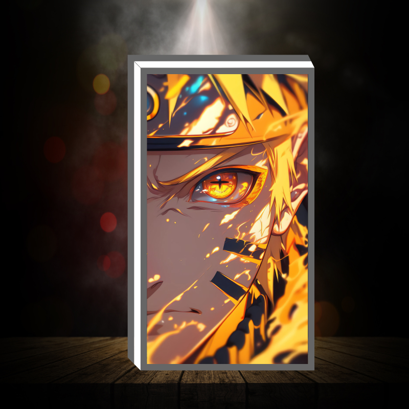Hộp Đèn Led Anime - Naruto để bàn phòng khách, phòng ngủ, làm quà tặng, kỉ niệm ,in theo yêu cầu