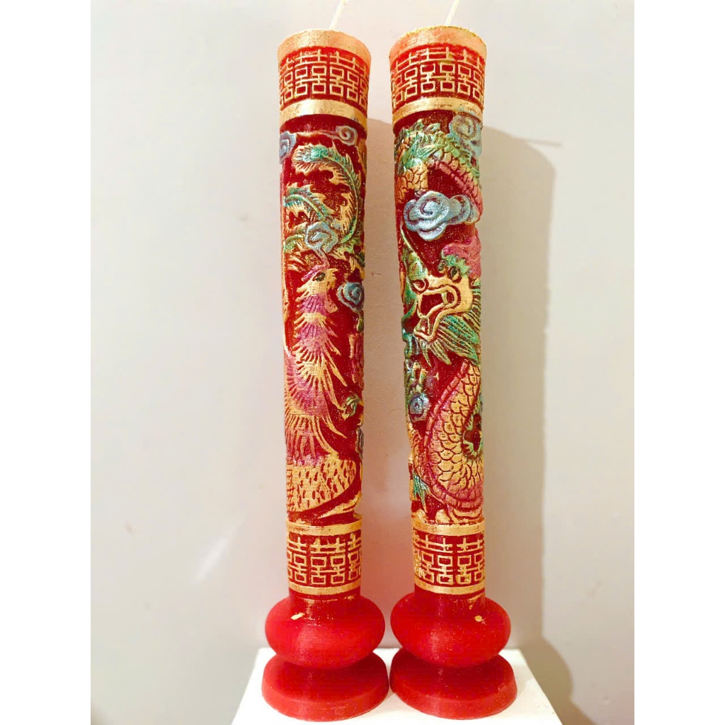 Nến Cưới RỒNG PHỤNG Cao Cấp | Đèn Cầy Cưới Long Phụng | Lễ Gia Tiên - Ăn Hỏi - Huỳnh Gia Candle