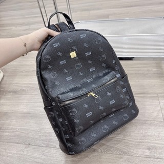 (Dây Quai Nhỏ) Balo Hello Kitty đi học nam nữ thời trang size40 vừa A4 lattop chất da đẹp đi chơi du lịch tiện dụng BL02