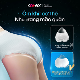 Combo 2/Combo 4/Băng vệ sinh Kotex Dạng Quần Cool cỡ M/L 2 Miếng