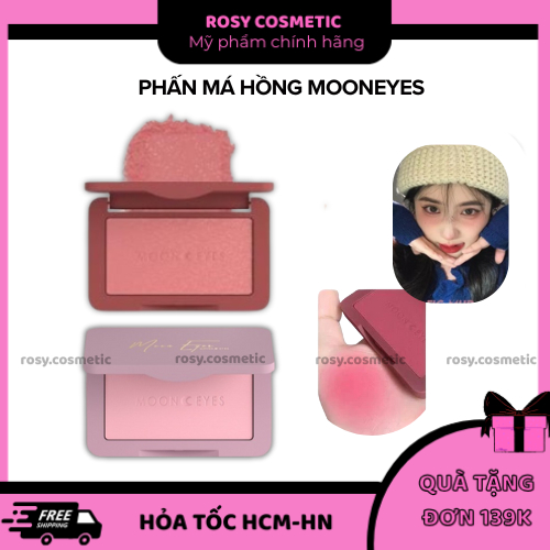 Phấn Má Hồng MOONEYES FULL 60 MÀU Mịn Lì, Trang Điểm Tự Nhiên, Lâu Trôi 6,5g