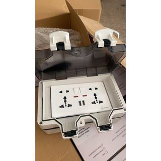 Ổ CẮM NGOÀI TRỜI CHỐNG NƯỚC IP66 (CÓ 02 CỔNG USB 5V 3.1A)
