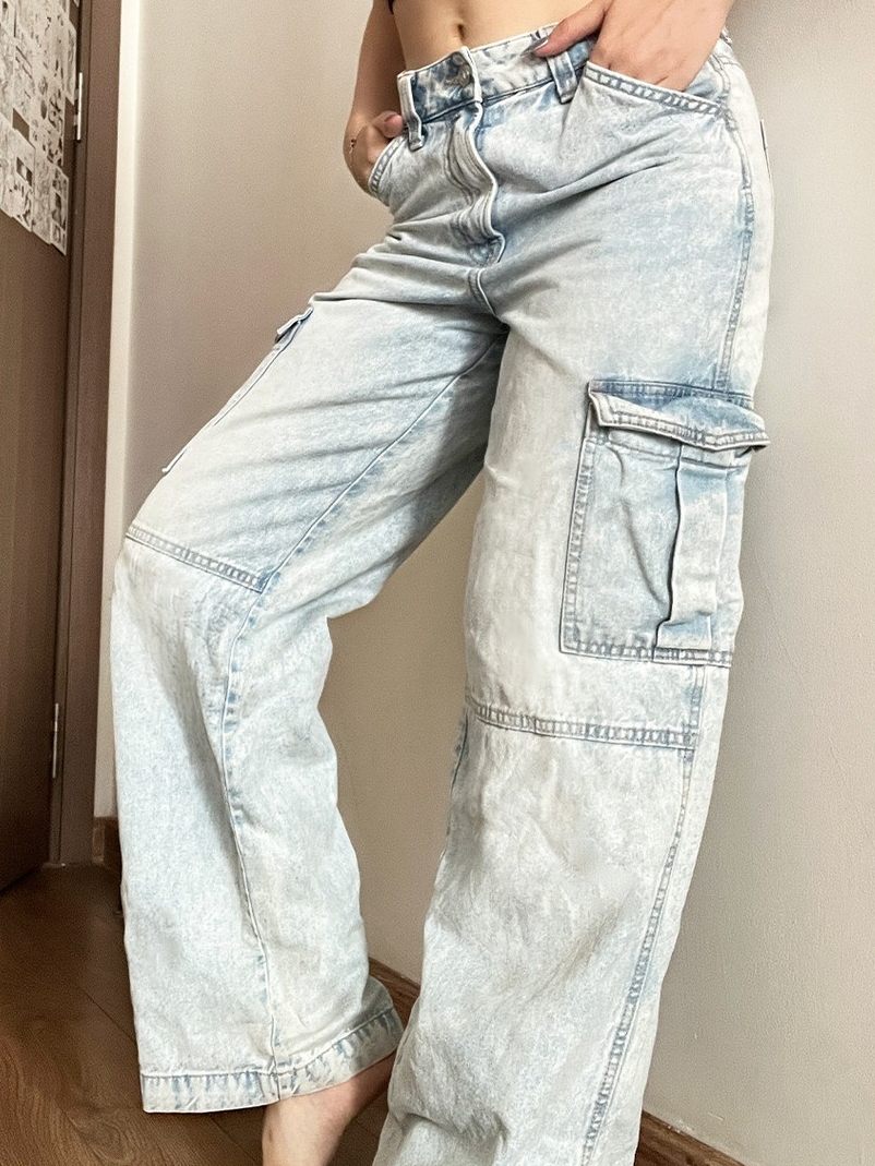 [PASS] H&M Quần Jean ống rộng nữ 2hand Divided H&M | Shopee Việt Nam