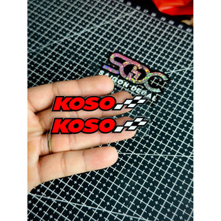 Tem Sticker DTF Koso, Dán Pô E Carbon & Các Dòng Pô E - Lọc Gió Xe Tay Ga |SGDC - 1 Cái|