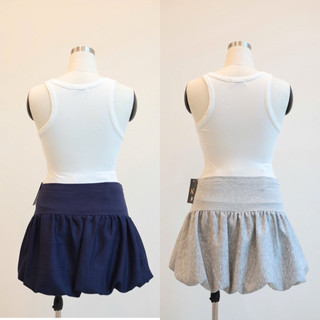 [Nhà Moom] Chân Váy Bí cho Mẹ Bầu dáng Bồng Bềnh có quần bảo hộ, Váy Bầu chất Nỉ 2 Da Mềm