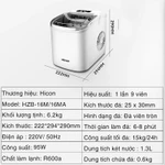 Máy Làm Đá Viên Tự Động Mini Nhập Khẩu XiaomiHicon, Tủ Máy Tự Tạo Làm Nước Đá Bi Sạch Nhanh Siêu Tốc Nhỏ Gia Đình — ảnh 3