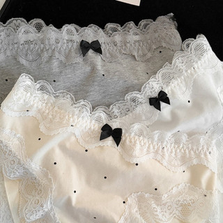 Quần Lót Nữ Cotton Cạp Vừa Tôn Dáng Chấm Bi Ren Dễ Thương, Quần Lót Nữ Mềm Mại Gợi Cảm HOMEBRA L5410