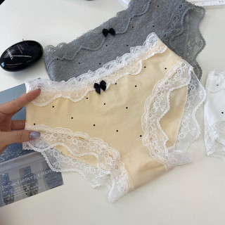 Combo 3 Quần Lót Nữ Cotton Thoáng Khí Quần Chip Nữ Mềm Mại Chấm Bi Ren Xinh Xắn Gợi Cảm Sexy L5410