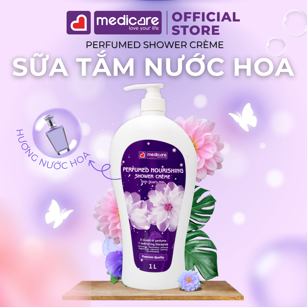 Sữa tắm MEDiCARE hương nước hoa 1L