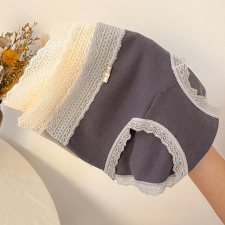 Quần Lót Nữ Cotton Cao Cấp Bo Ren Sexy Quần Lót Cotton Mềm Mại Cạp Vừa Tôn Dáng Gợi Cảm HOMEBRA 5509