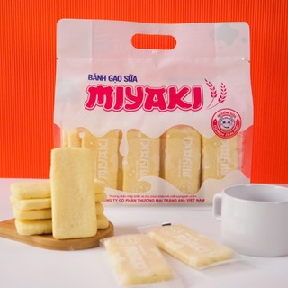 Bánh Gạo Sữa Miyaki Tràng An không chiên rán an toàn thơm ngon dinh dưỡng - Túi 222G