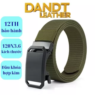 Dây lưng nam vải dù canvas.Đầu khóa đen.