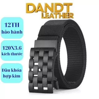 Dây lưng nam vải dù canvas .Đầu khóa mới caro