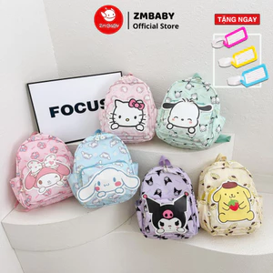 Balo cho bé mầm non ZMBABY BLV-29 hoạ tiết nhân vật hoạt hình đáng yêu cho bé gái