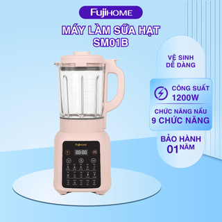 Máy Làm Sữa Hạt Fujihome SM01 – 9 chức năng, Ép Mịn, Tự Vệ Sinh, Nắp Chống Tràn
