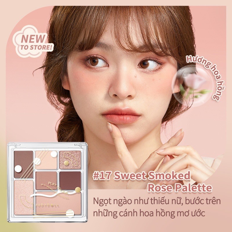 JUDYDOLL Bảng phấn mắt JUDYDOLL 7 màu Play Color ALL-IN-ONE Palette Đa năng Dễ tán 8.5g | NHÍM HOUSE