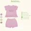AMI0388 - Bộ Cộc Tay Smile Anminaza Vải Petit Sợi Tre Co Dãn Thoáng Mát Dành Cho Bé Gái