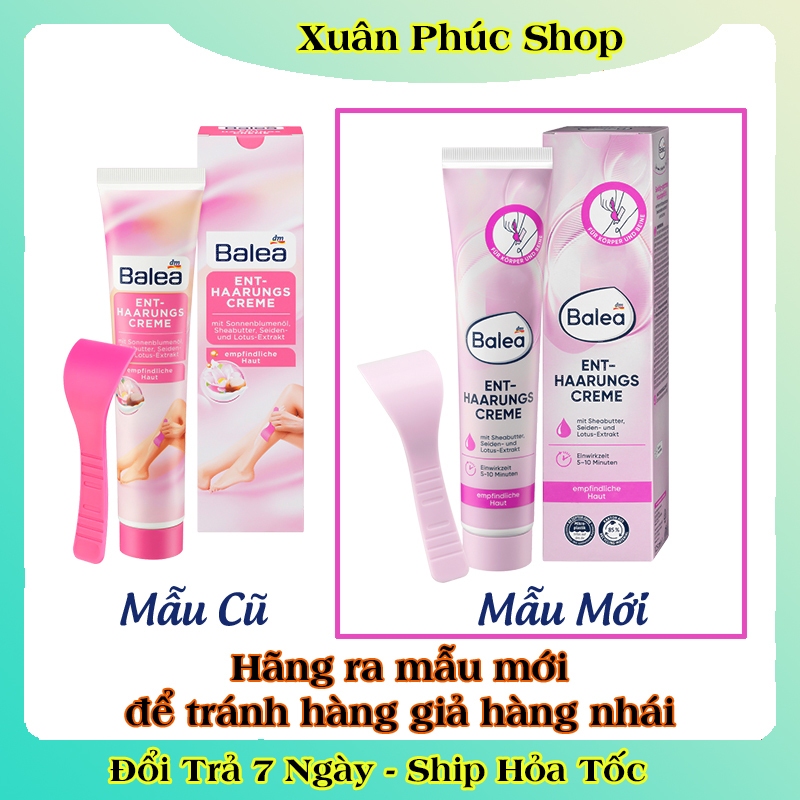 [DATE MỚI] Kem tẩy lông BALEA Enthaarungs Creme 125ml triệt lông an toàn phù hợp với mọi loại da -Hàng nội địa Đức