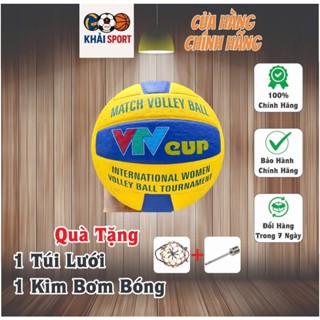 Bóng Chuyền VTV Cup - Da PU - Tặng Kim Bơm & Lưới. Hàng Chính Hãng Geru Star.