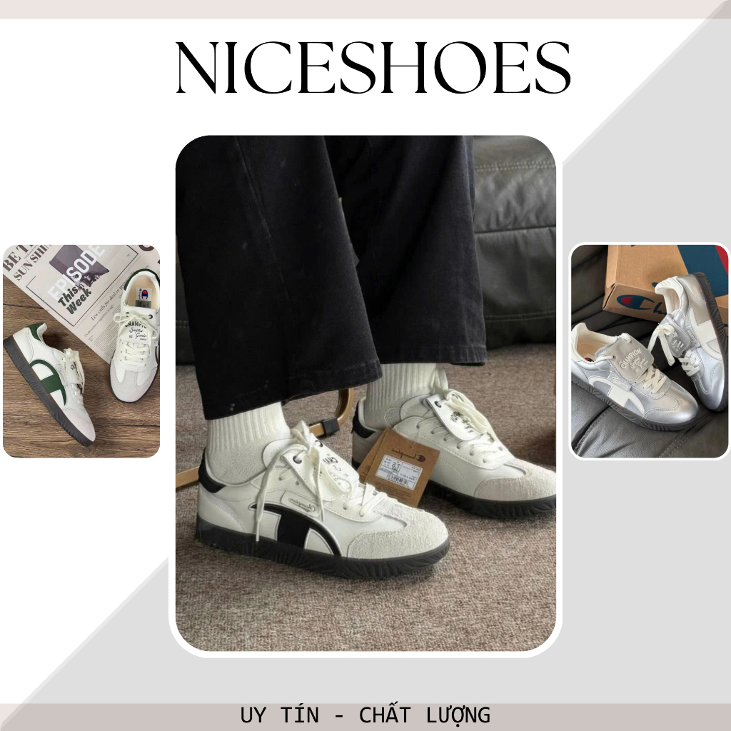 Giày Thể Thao Champion, Giày Sneaker Nam Nữ Đủ Màu Xanh Đen(CÓ HỖ TRỢ ĐỔI SIZE) ||_Champon