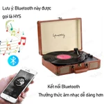 Middix Máy quay đĩa than Vali đựng máy hát Loa Bluetooth di động máy nghe nhạc máy hát đĩa Aux-in đầu ra RCA quà t — ảnh 3