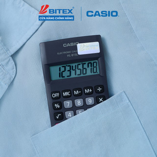 Máy Tính Bỏ Túi Casio HL-815L (8 Số) Chính Hãng - Mini Nhỏ Gọn Cho Học Sinh, Bán Hàng Tạp Hóa
