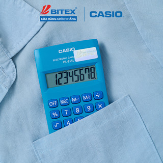 Máy Tính Bỏ Túi Casio HL-815L (8 Số) Chính Hãng - Mini Nhỏ Gọn Cho Học Sinh, Bán Hàng Tạp Hóa