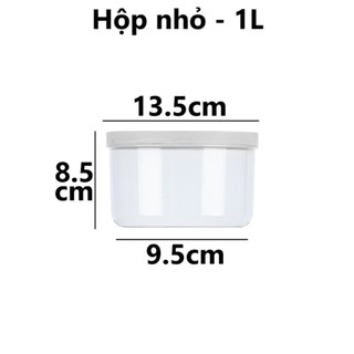 Hộp tròn trong HOKORI nhựa VIỆT NHẬT cao cấp 1000ml 1500ml 2500ml - MS: 6528