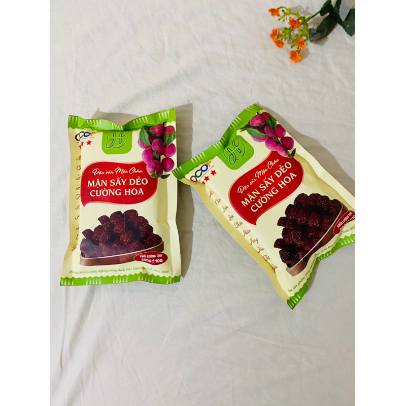 Mận sấy dẻo Mộc Châu - Đặc sản Mộc Châu ( loại túi giấy 200gr + 10gr) Mẫu Mới