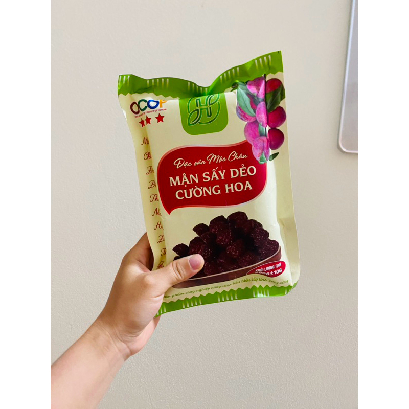 Mận sấy dẻo Mộc Châu - Đặc sản Mộc Châu ( loại túi giấy 200gr + 10gr) Mẫu Mới
