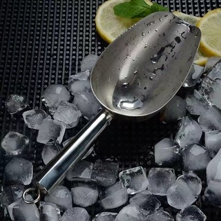 Xúc đá inox Cao cấp Dụng cụ muôi xẻng Chubby Chef có quai treo 4 kích cỡ Nhỏ/Trung/Lớn/Đại An Toàn Sức Khỏe