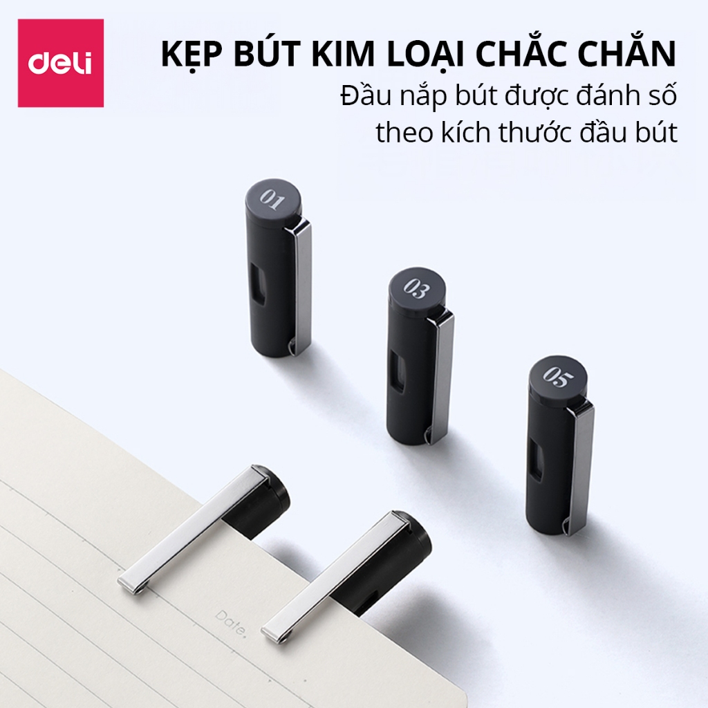 Bút Line Đi Nét Bút Vẽ Kỹ Thuật Nhiều Ngòi Deli Kháng Nước Chuyên Nghiệp Vẽ Mỹ Thuật Vẽ Caligraphy Phác Thảo