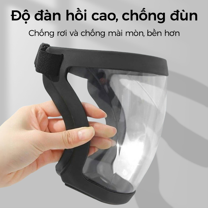 Mặt nạ bảo vệ chống bụi Mặt Acrylic Trong Suốt, Kính Chống Giọt Bắn, Kính Bảo Hộ Chống Bụi Có Lỗ Thoát Khí Với bông lọc
