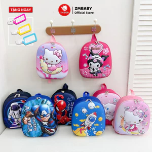 Balo cho bé mầm non, mẫu giáo ZMBABY TTH-33, balo hoạt hình 3D cho bé