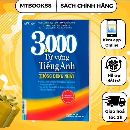 Sách - 3000 Từ Vựng Tiếng Anh Thông Dụng Nhất - Dành Cho Người Học Cơ Bản